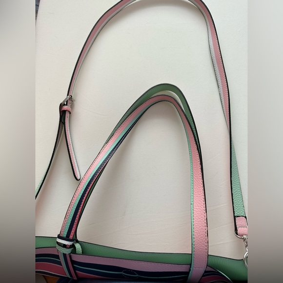 Pretty striped reversible tote bag - Picture 2 of 7